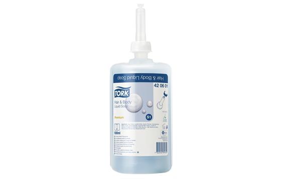 351915  420601 Dusjsåpe TORK Premium sjampo S1 1L 